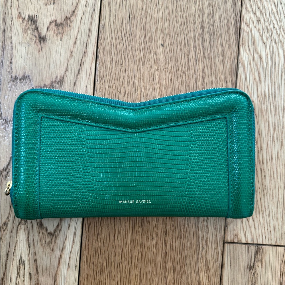 Manur Gavriel M Frame Wallet Green